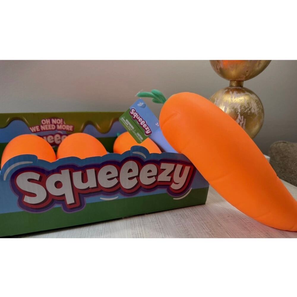 Sunny Days Squeezy Carrot - Tiktok Viral Sensory Stress Relief Squeeze Squishy